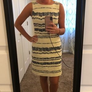 Tan and Navy Banana Republic Dress
